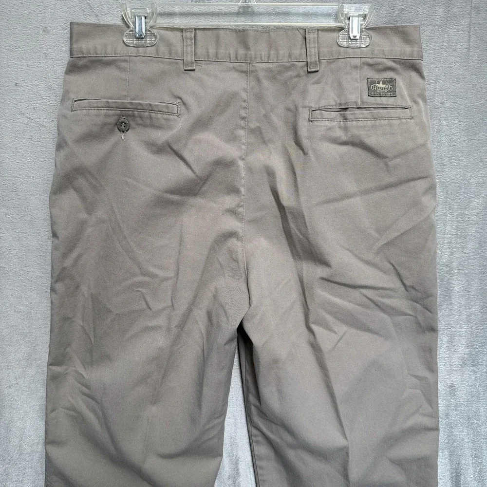 Levis Officer Corps Pants Mens 36x28 Gray Pleated Chino Relaxed Fit‎ Cotton USA